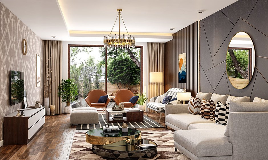 Modern minimalist living room